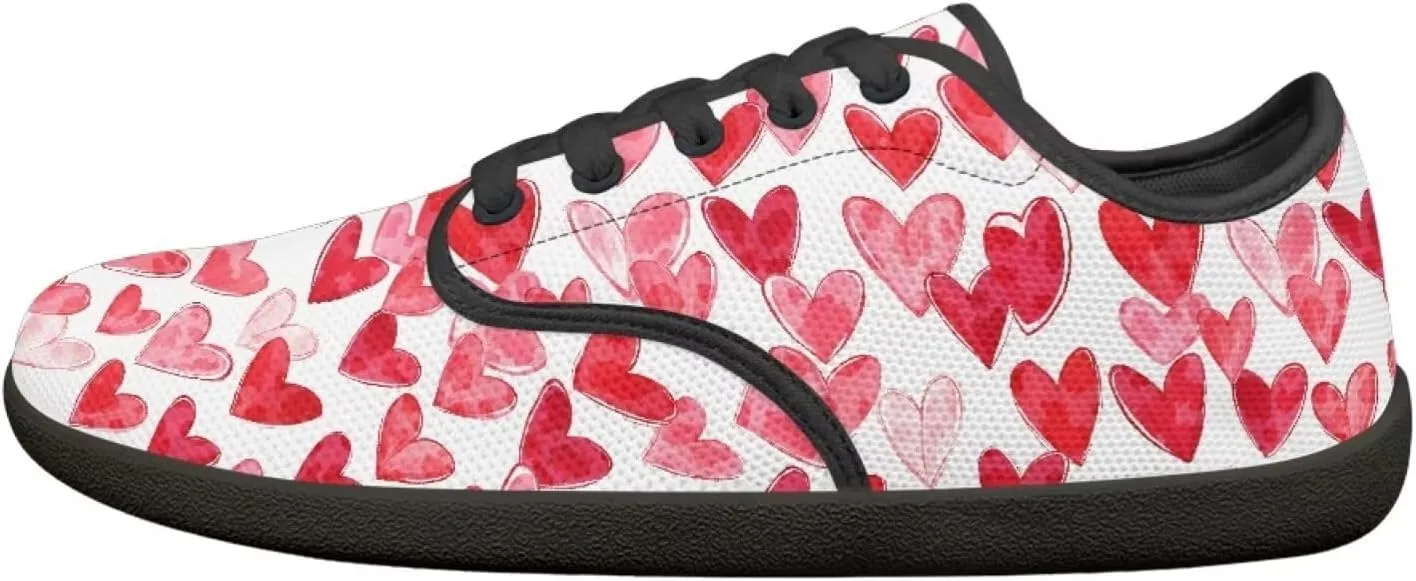 Womens Lace Up Walking Shoes Mesh Sneakers Wide Toe Box Barefoot Shoes Flats Shoes Casual Footwear