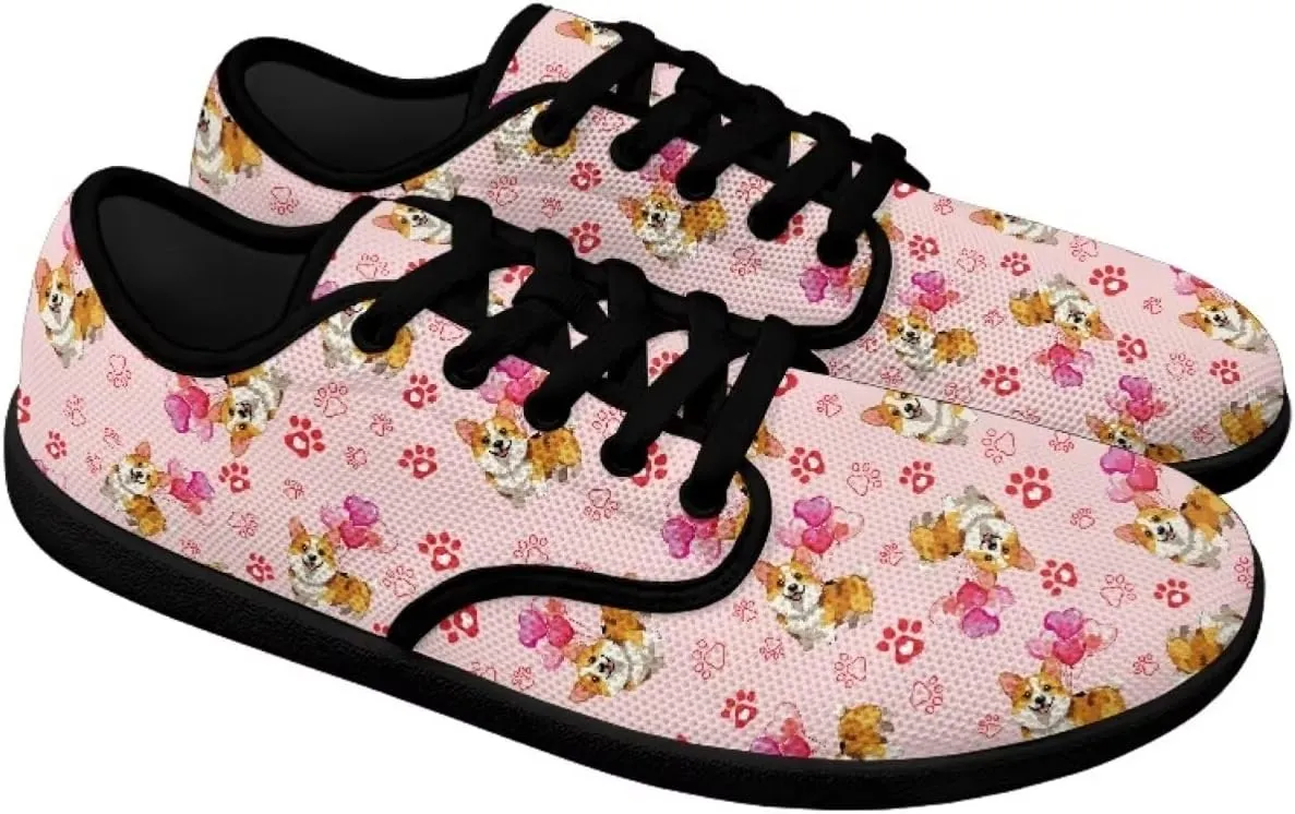 Womens Lace Up Walking Shoes Mesh Sneakers Wide Toe Box Barefoot Shoes Flats Shoes Casual Footwear