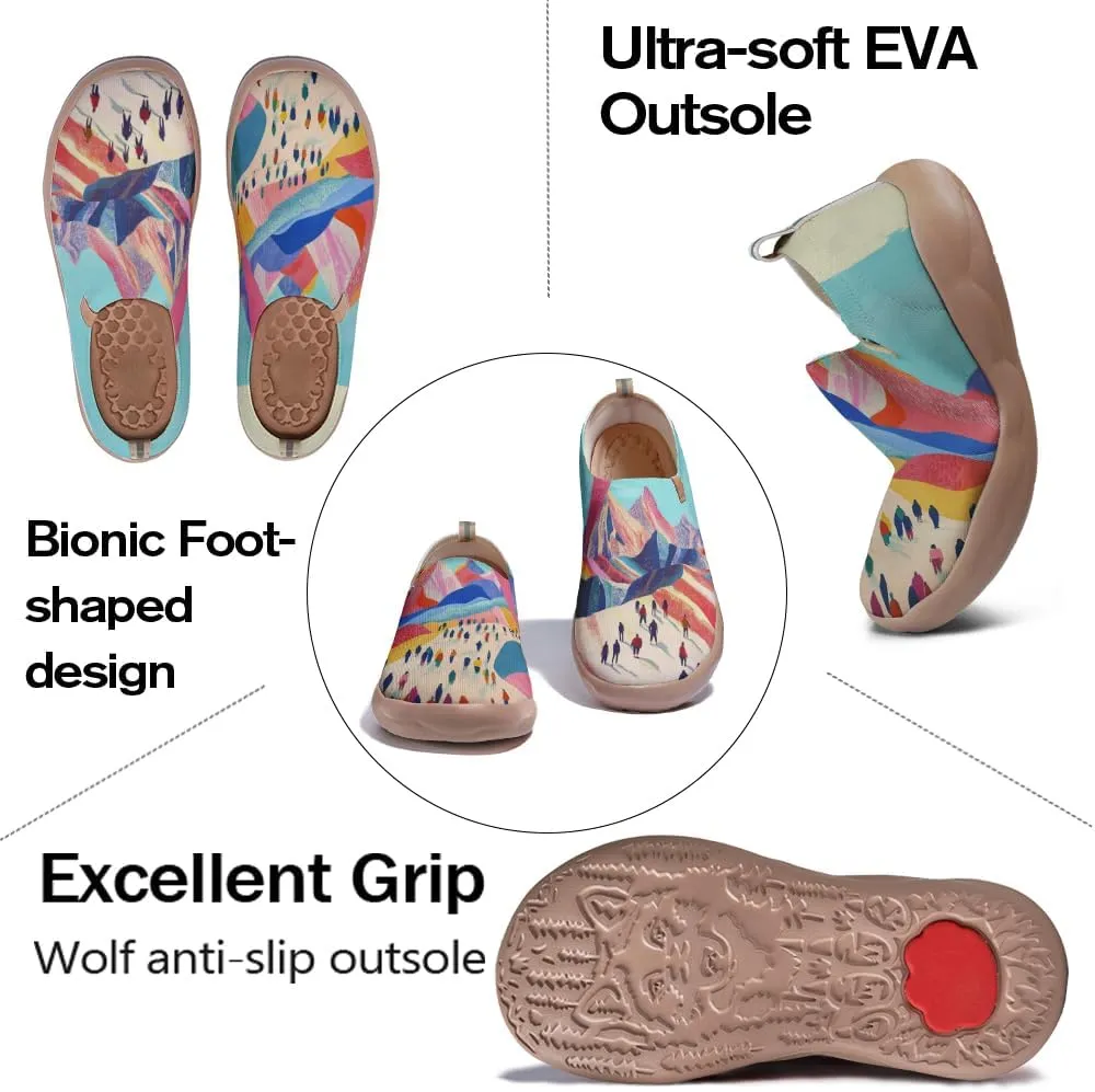 Women's Outdoor Sports Hiking Casual Shoes Travel Shoes Fashion Knitted Multi-Color Series Loafers