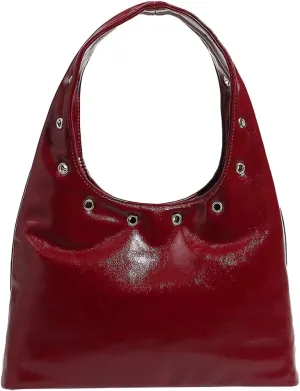 Womens PU Leather Shoulder Bag Retro Y2k Hobo Handbags Trendy Top Handle Purse Clutch Bag Satchels 2025