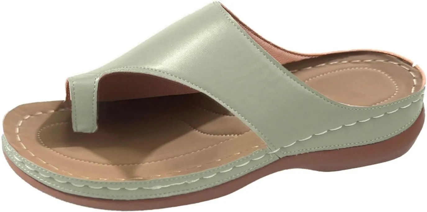Womens Sandals Wedge Shoes Summer Dressy Flip Flops Comfortable Orthopedic Sandals Casual Walking Wedges Platform Beach Slides