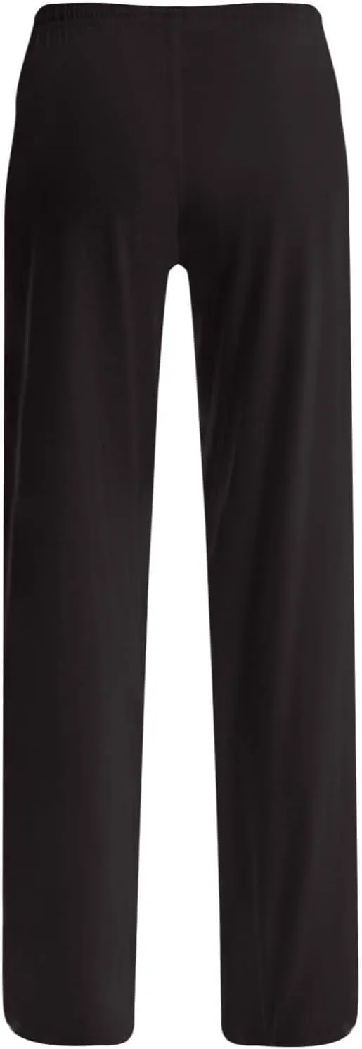 Womens Straight Leg Pants Fashion Drawstring Elastic Waist Lounge Pant Comfortable Solid Casual Trousers with Pockets