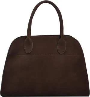 Womens Suede Tote Bag, Faux Leather Tote Bag for Women Vintage Top Handle Bag Fashion Retro Shoulder Satchel Bag