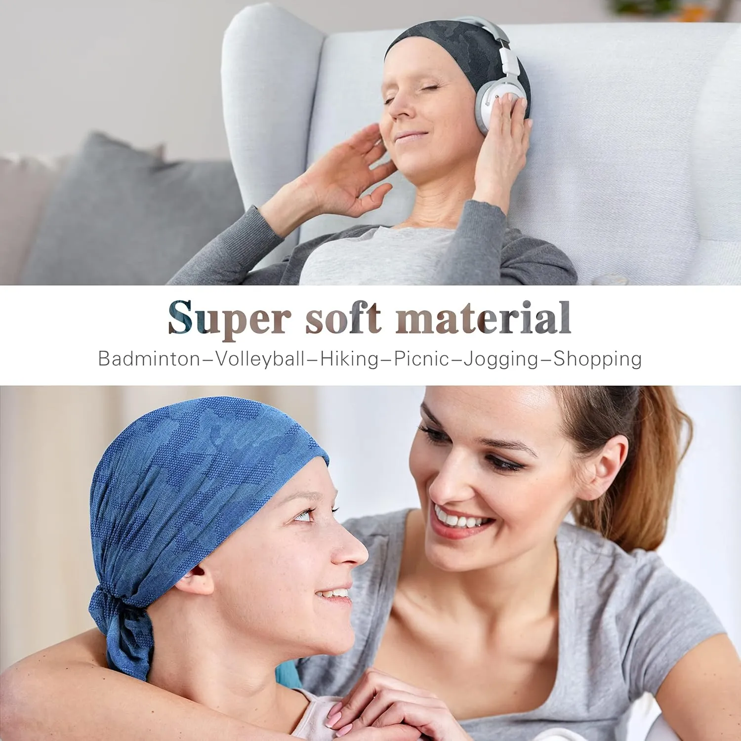Women's Summer Beanie for Men Hat Boho Hats Adult Dwarf Hats Chemo Cap Cancer Headwear Caps Baggy Skull Sleep Cap Nightcap