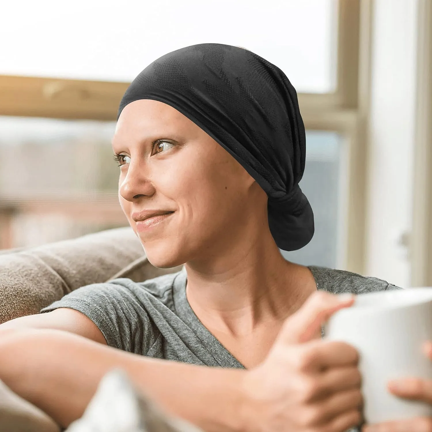 Women's Summer Beanie for Men Hat Boho Hats Adult Dwarf Hats Chemo Cap Cancer Headwear Caps Baggy Skull Sleep Cap Nightcap