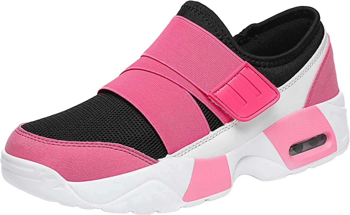 Womens Walking Shoes Slip on Comfy Knitted Non Slip Vintage Wide Running Shoes Breathable Mesh Sports Workout Tennis Shoes Fashion Lace Up Sneakers