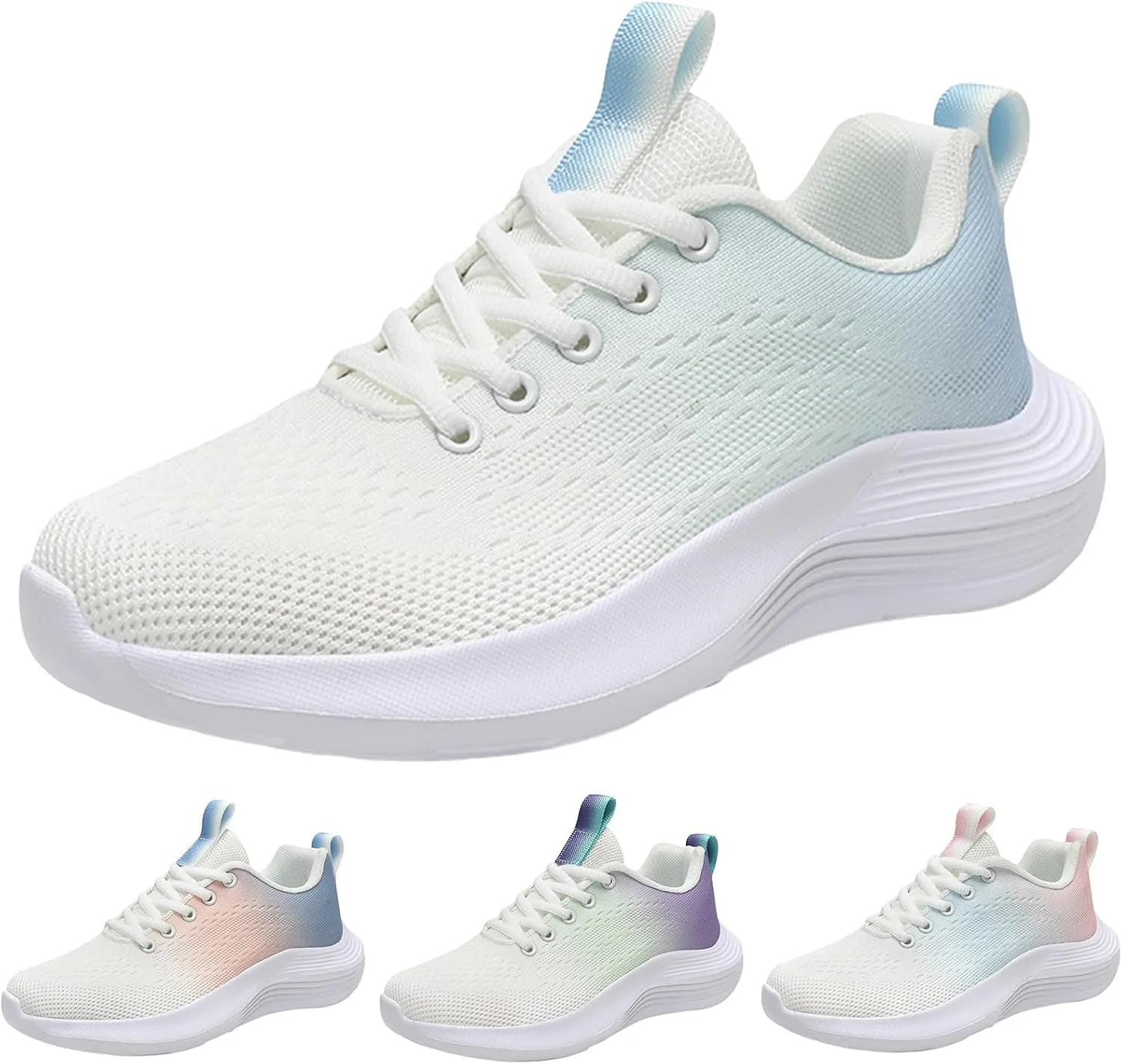 Womens Walking Shoes Slip on Non Slip Memory Foam Running Shoes Wide Width Breathable Gym Workout Shoes Ladies 2024 Fashion Sneakers