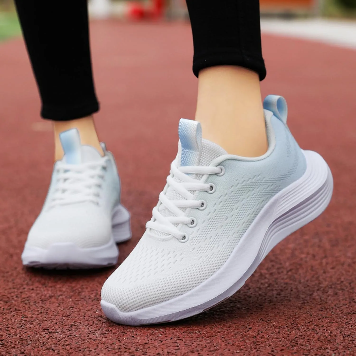 Womens Walking Shoes Slip on Non Slip Memory Foam Running Shoes Wide Width Breathable Gym Workout Shoes Ladies 2024 Fashion Sneakers