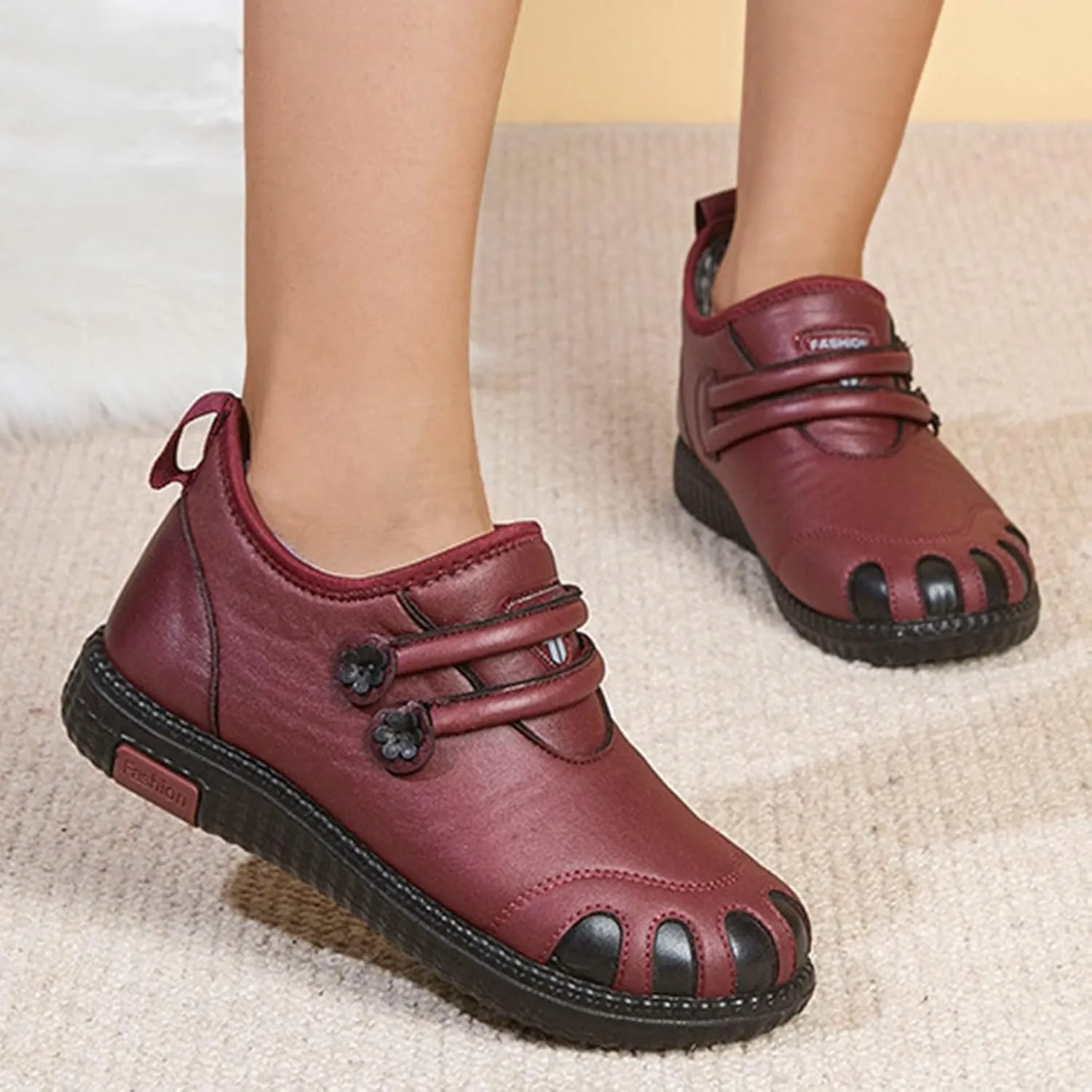 Womens Winter Snow Boots Fur Lined Warm Ankle Boots Womens Tall Slip on Snow Boots Fashion Winter Boots for Women 2023 Women Winter Boots Women Casual Warm Platform High Heels Botas Para Nieve Mujer