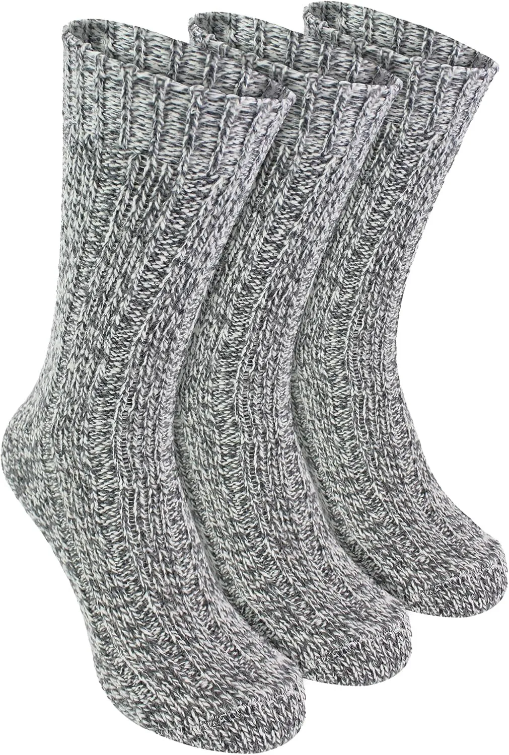 Workforce - 3 Pack Mens Thick Wool Knitted Heavy Duty Hiking Work Boot Socks