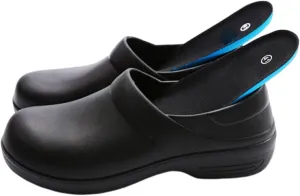Wygwlg Men's EVA Waterproof Anti-Slip Oil Resistant Restaurant Kitchen Chef Shoe, with Cushioned Arch Support Garden Hospital Kitchen Work Shoe, for Chef, Restaurant, Garden