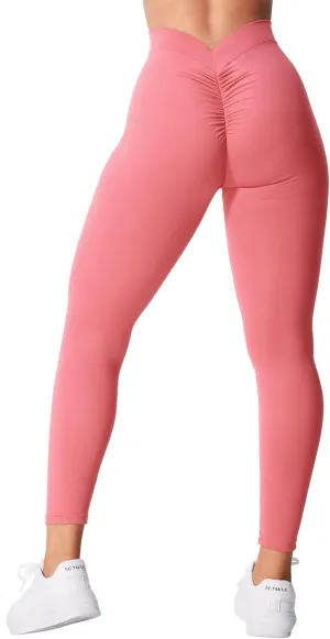 YEOREO Gym Leggings for Women V Back Workout Leggings Scrunch Butt Lifting Leggings for Women High Waist Yoga Pants Daze
