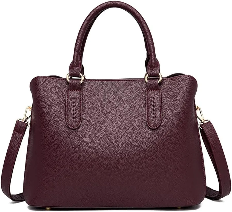 ZiMing Handbags for Women Top Handle Bag Vegan Leather Satchel Purses Medium Tote Bags Shoulder Crossbody Bag Ladies Handbag