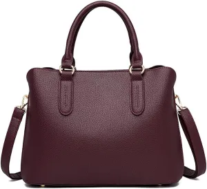 ZiMing Handbags for Women Top Handle Bag Vegan Leather Satchel Purses Medium Tote Bags Shoulder Crossbody Bag Ladies Handbag