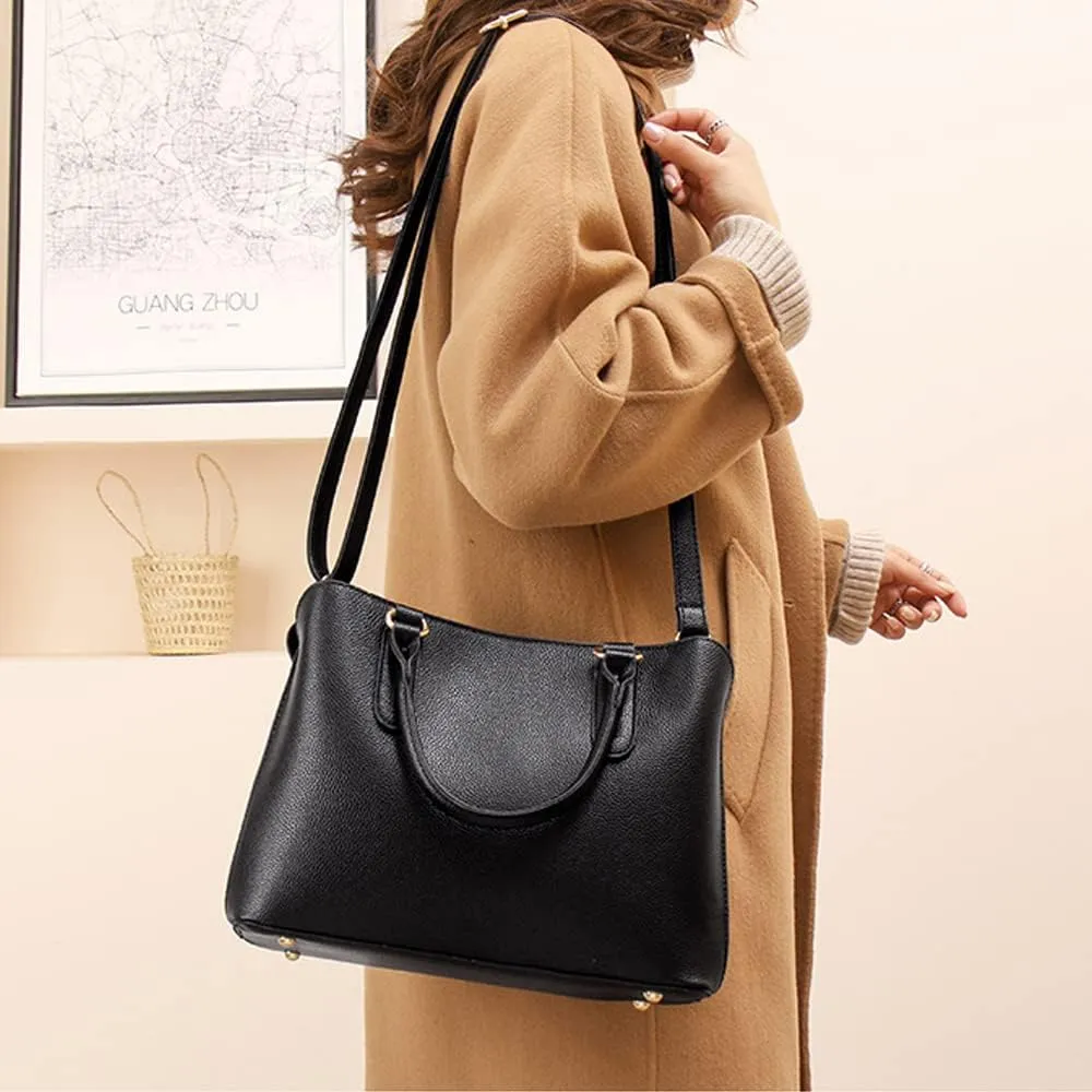 ZiMing Handbags for Women Top Handle Bag Vegan Leather Satchel Purses Medium Tote Bags Shoulder Crossbody Bag Ladies Handbag