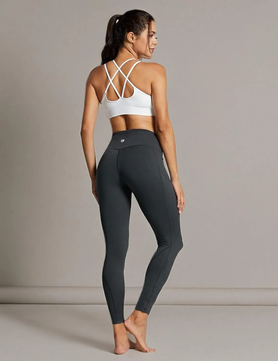 ZUTY 7/8 Workout Leggings for Women High Waisted Leggings with Pockets Squat Proof Yoga Ankle Leggings Plus Size 25"