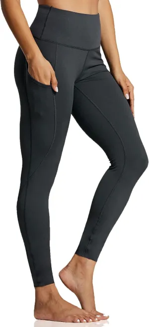 ZUTY 7/8 Workout Leggings for Women High Waisted Leggings with Pockets Squat Proof Yoga Ankle Leggings Plus Size 25"